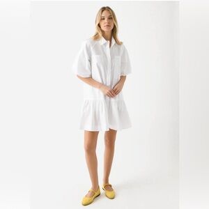 Jonathan Simkhai Crissy Cotton Poplin Dress Medium